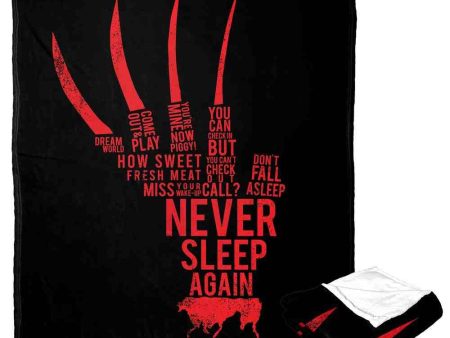 Warner Bros. Nightmare on Elm Street Freddy Quotes Silk Touch Throw Blanket 50x60 Inches Supply