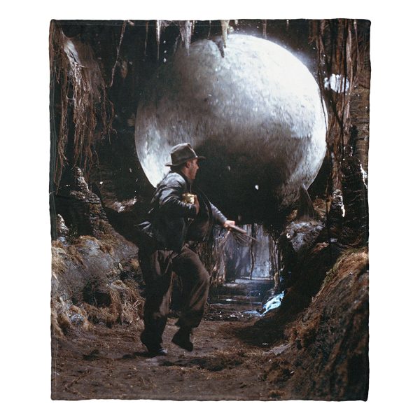 Disney Indiana Jones Look Out Silk Touch Throw Blanket 50x60 Inches Sale