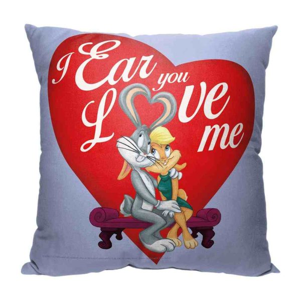 Warner Bros. Looney Tunes Ear Love Throw Pillow 18x18 Inches on Sale