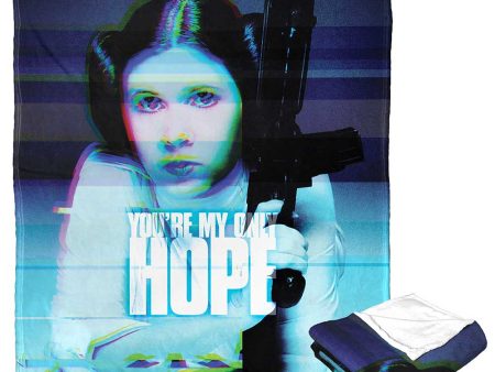 Disney Star Wars Digital Leia Silk Touch Throw Blanket 50x60 Inches on Sale