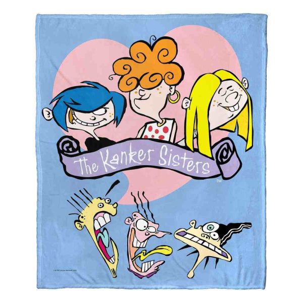 Cartoon Network Ed Edd N Eddy Uh Oh Kranker Sisters Silk Touch Throw Blanket 50x60 Inches Online Hot Sale