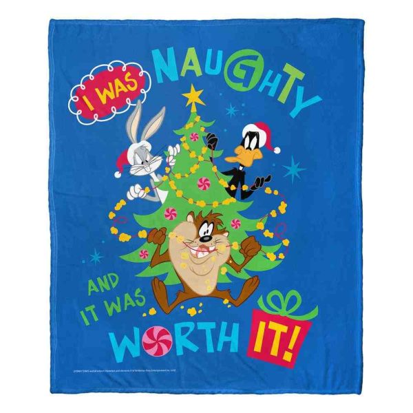 Warner Bros. Looney Tunes Naught And Worth It Silk Touch Throw Blanket 50x60 Inches Online Hot Sale