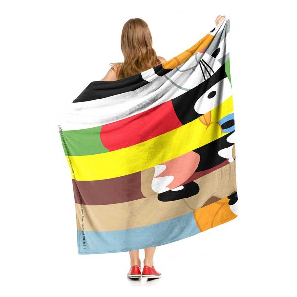 Warner Bros. Looney Tunes Technicolor Tunes Silk Touch Throw Blanket 50x60 Inches Hot on Sale