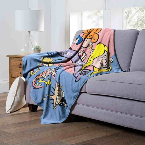 Cartoon Network Ed Edd N Eddy Uh Oh Kranker Sisters Silk Touch Throw Blanket 50x60 Inches Online Hot Sale