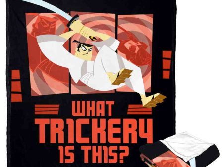 Cartoon Network Samurai Jack What Trickety Is This Silk Touch Throw Blanket 50x60 Inches For Discount