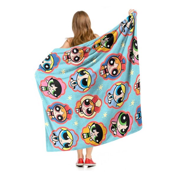 Cartoon Network Powerpuff Girls Classic Expressions Silk Touch Throw Blanket 50x60 Inches Fashion