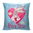 Warner Bros. Looney Tunes Love Sick Bugs Throw Pillow 18x18 Inches For Cheap