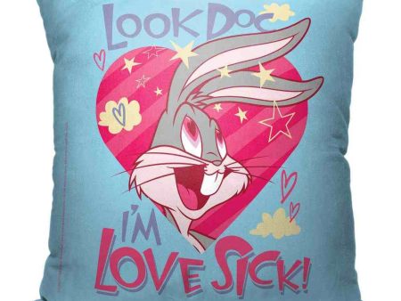 Warner Bros. Looney Tunes Love Sick Bugs Throw Pillow 18x18 Inches For Cheap