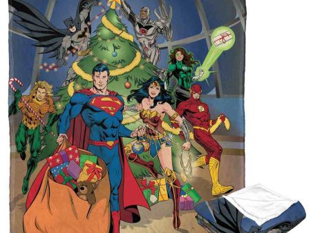 Warner Bros. Justice League Holiday Team Work Silk Touch Throw Blanket 50x60 Inches Supply