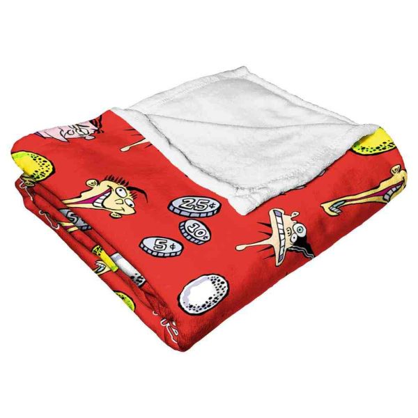 Cartoon Network Ed Edd N Eddy Ed Boys Pattern Silk Touch Throw Blanket 50x60 Inches on Sale