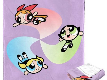 Cartoon Network Powerpuff Girls Super Swirl Silk Touch Throw Blanket 50x60 Inches Online Hot Sale