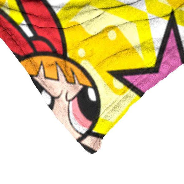 Cartoon Network Powerpuff Girls Fighting Crime Silk Touch Throw Blanket 50x60 Inches For Sale