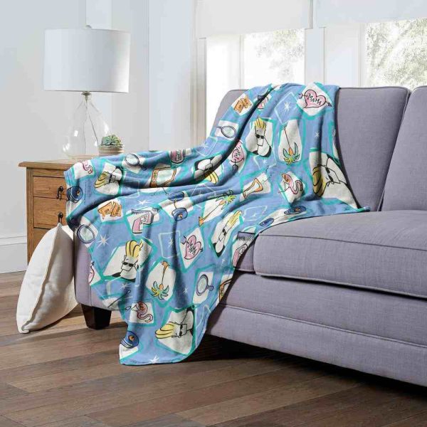 Cartoon Network Johnny Bravo All Things Johnny Bravo Silk Touch Throw Blanket 50x60 Inches Cheap