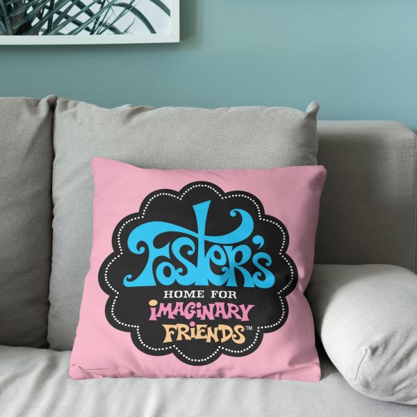 Cartoon Network Foster s Home For Imaginary Friends Foster s Logo Throw Pillow 18x18 inches For Discount