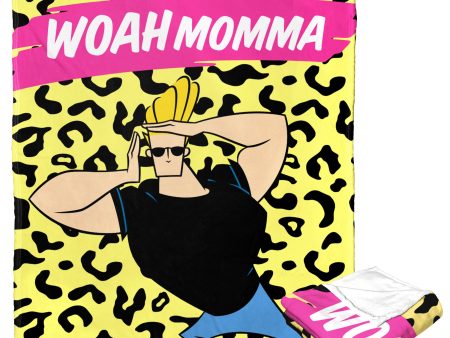 Cartoon Network Johnny Bravo Woah Mama Silk Touch Throw Blanket 50x60 Inches on Sale