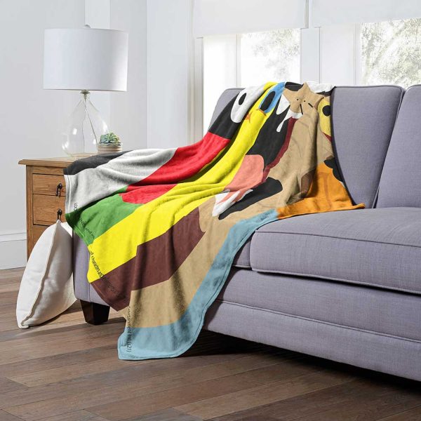 Warner Bros. Looney Tunes Technicolor Tunes Silk Touch Throw Blanket 50x60 Inches Hot on Sale