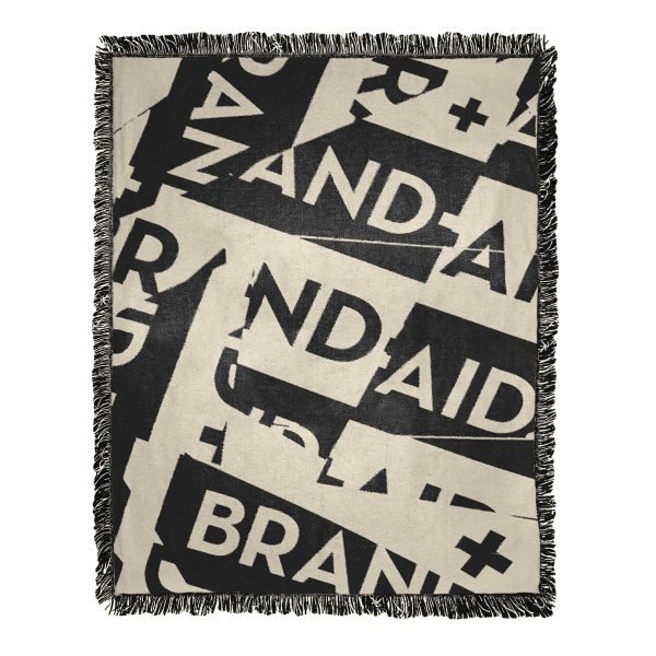 Brand Aid Jacquard Throw Blanket 46x60 Inches Hot on Sale