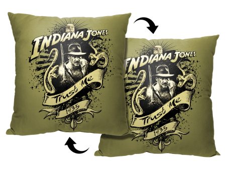 Disney Indiana Jones Trust Me Pillow 18x18 Inches Discount