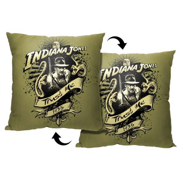 Disney Indiana Jones Trust Me Pillow 18x18 Inches Discount