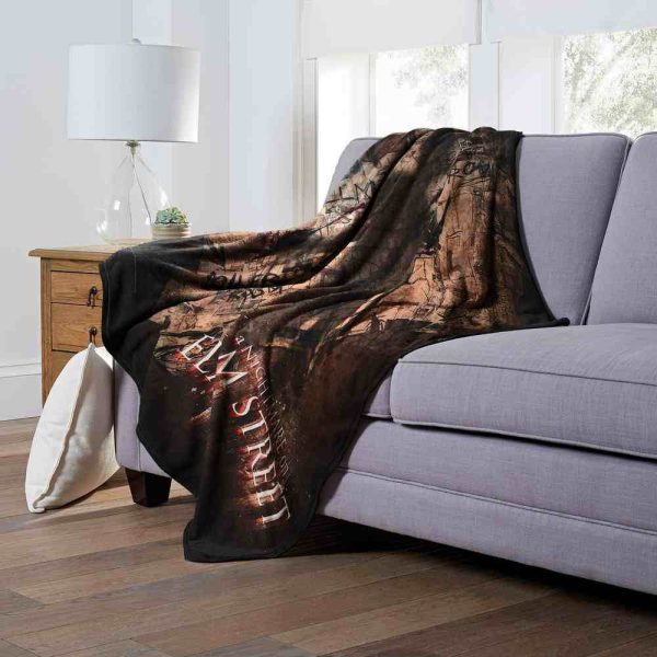 Warner Bros. Nightmare on Elm Street Evidence Silk Touch Throw Blanket 50x60 Inches Sale