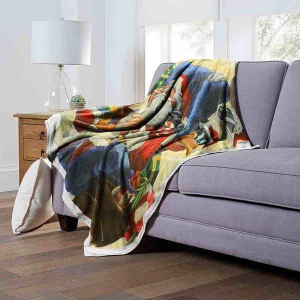 Warner Bros. Looney Tunes Check It Twice Silk Touch Throw Blanket 50x60 Inches Supply