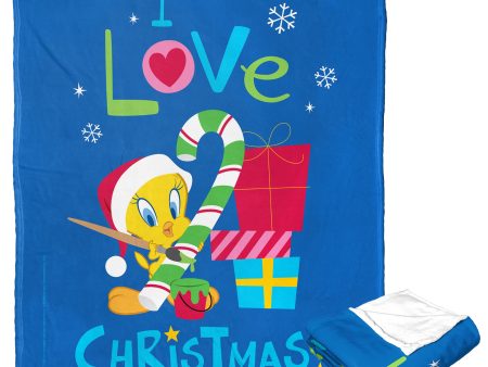 Warner Bros. Looney Tunes I Love Christmas Silk Touch Throw Blanket 50x60 Inches Sale