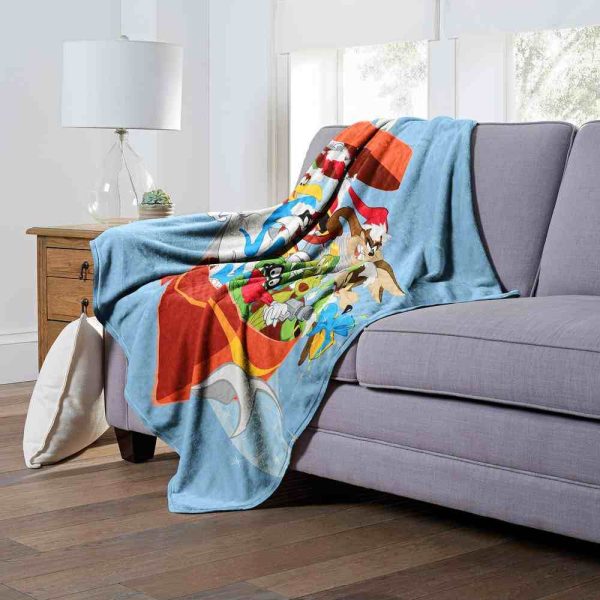 Warner Bros. Looney Tunes Bursting Bundle Silk Touch Throw Blanket 50x60 Inches Online now