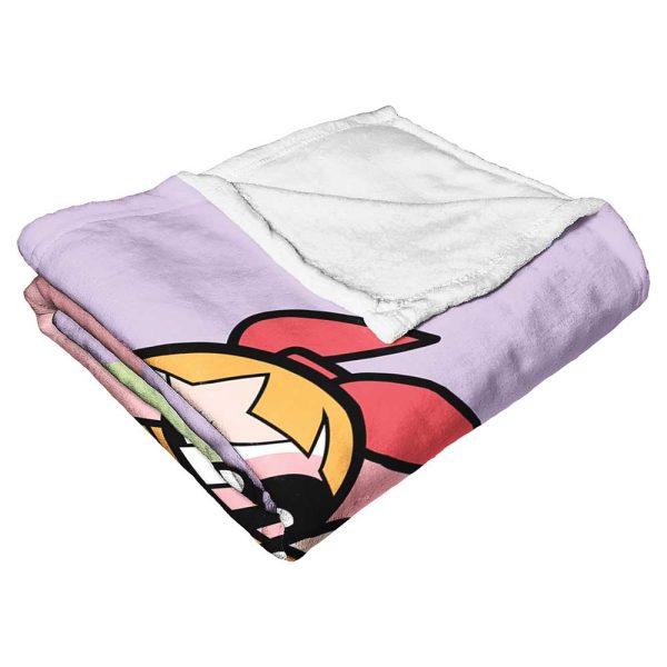 Cartoon Network Powerpuff Girls Super Swirl Silk Touch Throw Blanket 50x60 Inches Online Hot Sale