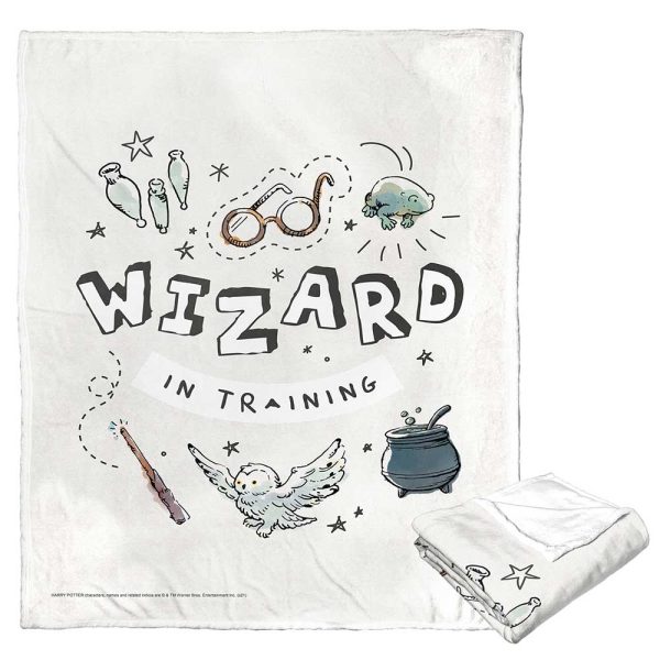 Warner Bros. Harry Potter Wizard In Training Silk Touch Throw Blanket 50x60 Inches Online Hot Sale