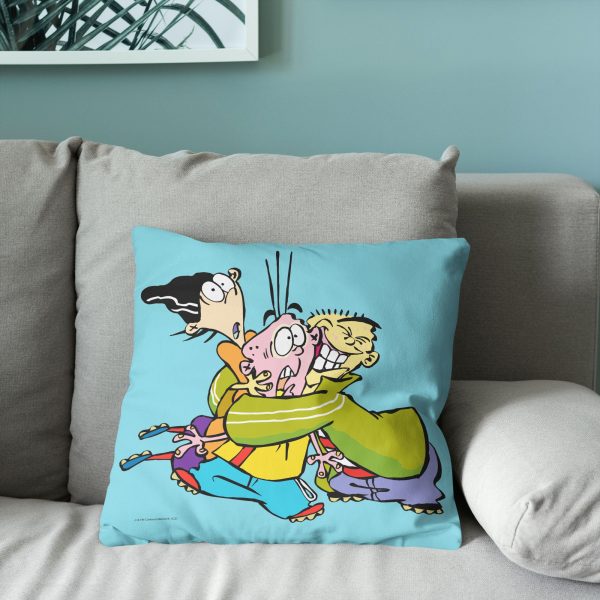 Cartoon Network Ed Edd N Eddy Bro Hug Throw Pillow 18x18 Inches For Cheap