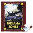 Disney Indiana Jones Globe Trotter Silk Touch Throw Blanket 50x60 Inches For Discount