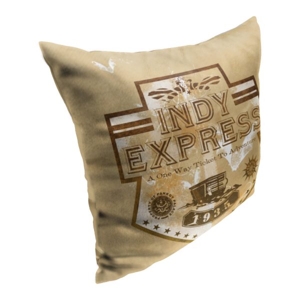 Disney Indiana Jones Indy Express Pillow 18x18 Inches Online Sale