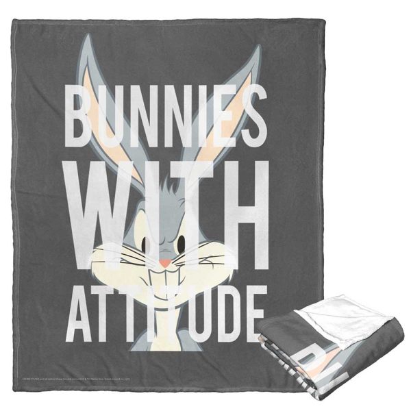 Warner Bros. Looney Tunes Attitude Silk Touch Throw Blanket 50x60 Inches Cheap