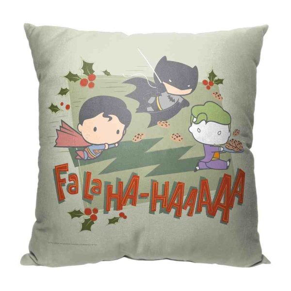 Warner Bros. Justice League Fa La Ha Throw Pillow 18x18 Inches Fashion