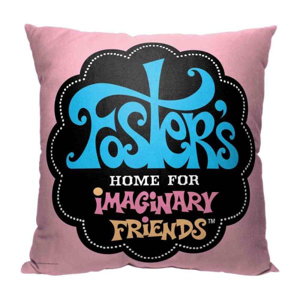 Cartoon Network Foster s Home For Imaginary Friends Foster s Logo Throw Pillow 18x18 inches For Discount