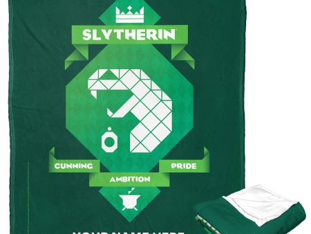 Warner Bros. Harry Potter Slytherin Pride Personalized Silk Touch Throw Blanket 50x60 Inches Online Hot Sale