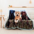 3 Friends Wilderness Raschel Throw Blanket 60x80 Inches Discount