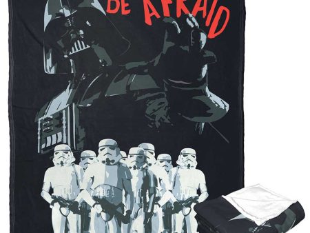 Disney Star Wars Be Afraid Silk Touch Throw Blanket 50x60 Inches on Sale