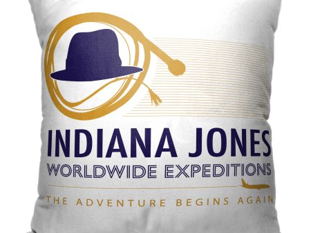 Disney Indiana Jones Dial Of Destiny Worldwide Expeditions Pillow 18x18 Inches Online