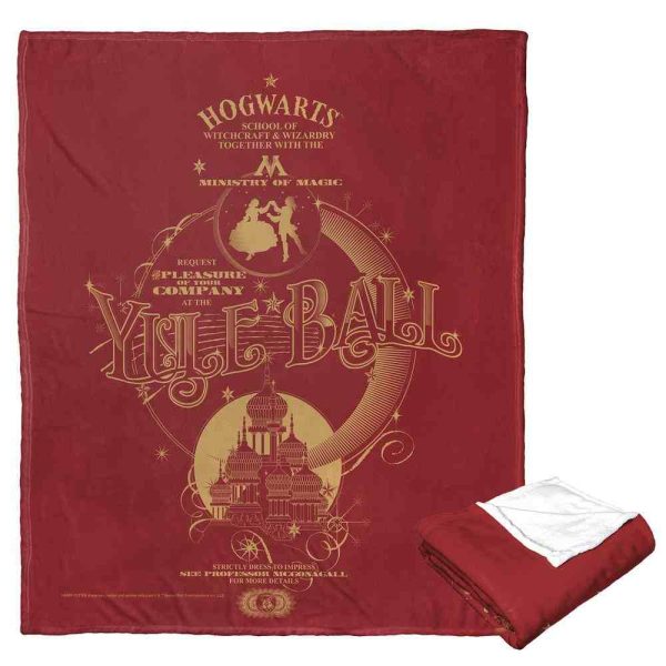 Warner Bros. Harry Potter Yule Ball Invitation Silk Touch Throw Blanket 50x60 Inches Online now