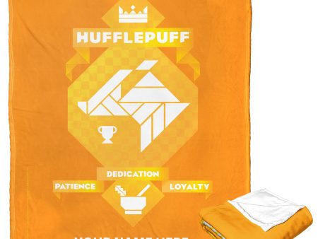 Warner Bros. Harry Potter Hufflepuff Loyalty Personalized Silk Touch Throw Blanket 50x60 Inches Sale