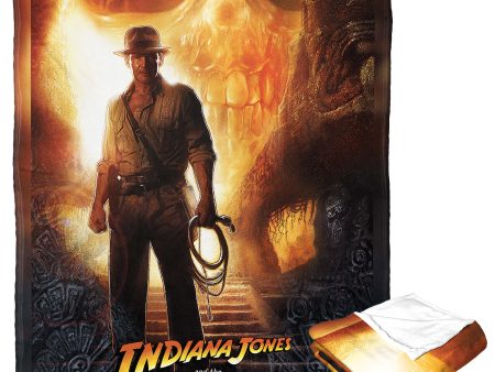 Disney Indiana Jones Kingdom Of The Crystal Skull Silk Touch Throw Blanket 50x60 Inches For Discount