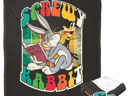 Warner Bros. Looney Tunes Screwy Rabbit Silk Touch Throw Blanket 50x60 Inches For Sale