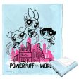 Cartoon Network Powerpuff Girls Saving The World Silk Touch Throw Blanket 50x60 Inches Sale