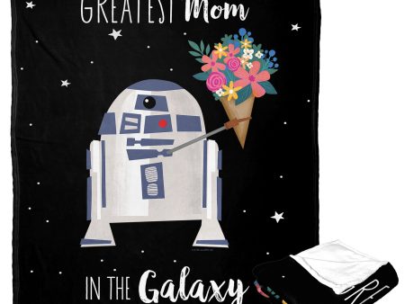 Disney Star Wars Classic Best Mom In The Galaxy Silk Touch Throw Blanket 50x60 Inches Discount