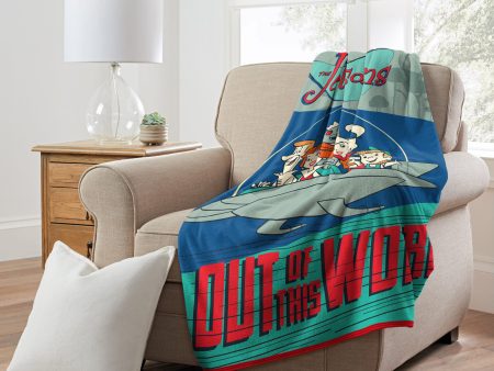 Warner Bros. The Jetsons Out Of This World Micro Raschel Throw Blanket 46x60 Inches Supply