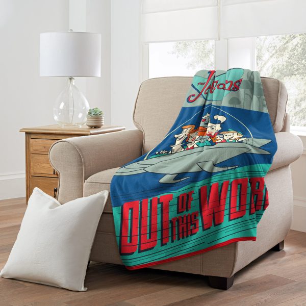 Warner Bros. The Jetsons Out Of This World Micro Raschel Throw Blanket 46x60 Inches Supply