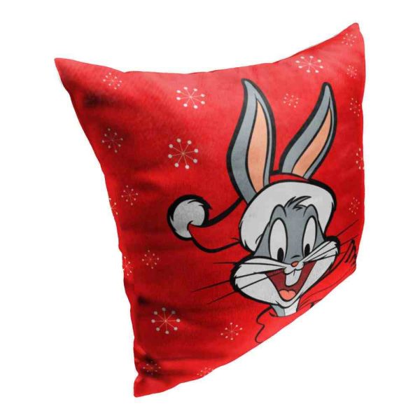 Warner Bros. Looney Tunes Holiday Bugs Throw Pillow 18x18 Inches Discount