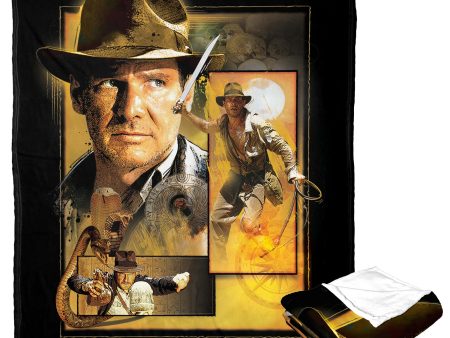 Disney Indiana Jones Adventurous Indy Silk Touch Throw Blanket 50x60 Inches Online now