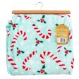 Candy Cane Snowflakes Silk Touch Throw Blanket 50x60 Inches Hot on Sale